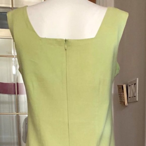 Robe vert pomme doublée. - Picture 4 of 6